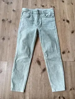 ZARA デニムパンツ ライトグリーン
