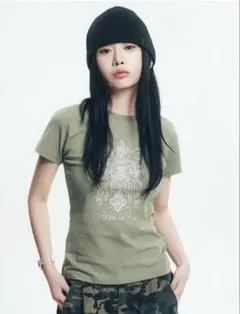 (1回着用のみ)Venhit Cross Angel スリムフィット半袖Tシャツ