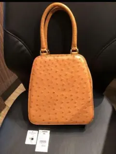美品 鑑定済み 正規品 定価36万円 オーストリッチ バッグ