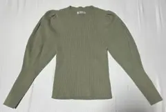 スナイデル SNIDEL パフスリデザインニットプルオーバー