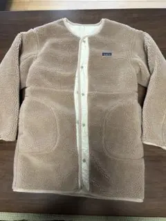 BEAMS 女の子　ベージュ ボアコート　リバーシブル