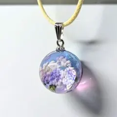 猫と紫陽花＊レジンネックレス - メルカリ
