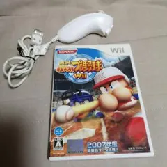 動作確認済実況パワフルプロ野球Wii＆ヌンチャク白1個セット中古品のサムネイル