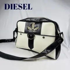 DIESEL　 ショルダーバッグ　メッセンジャーバック ロゴ刺繍入　A4可