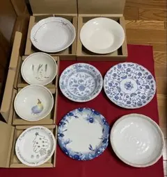 皿まとめ売り　食器セット 大中小9点