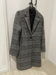 チェック柄 チェスターコート