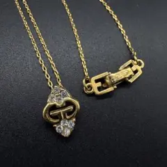 【美品】ジバンシー ヴィンテージ ネックレス Gロゴ ゴールド　82