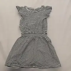 UNIQLO KIDS ボーダー柄 半袖ワンピース 130㎝