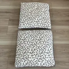 2枚セット★IKEA植物柄クッションカバー　 50cm角