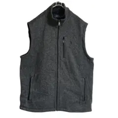 ラルフローレン ニットフリースベスト XL チャコールグレー 4642B