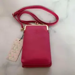 ＊新品タグ付＊がま口マルチポシェット （スマホショルダーポーチ）