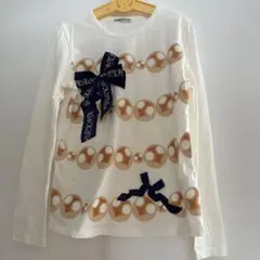 【シャムロックロージング】【新品・未使用品】長袖カットソーリボン付き　日本製