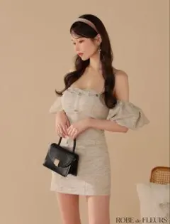 ROBE de FREURS オフショルドレス