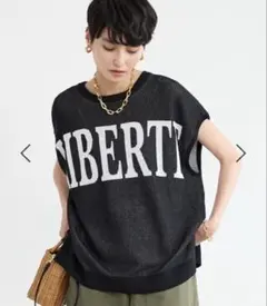 バンヤードストーム　黒ロゴ半袖ニット