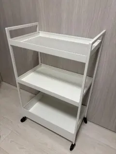 【引取り限定・江東区】IKEA 3段 キッチンワゴン ホワイト キャスター付き