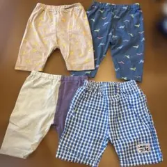 け*こ様 ベビー パンツセット 恐竜柄 チェック柄