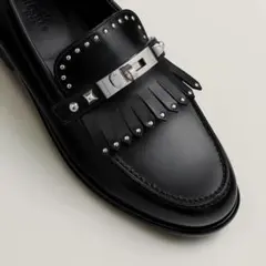 エルメス　モカシン デスタン36 ブラックのサムネイル