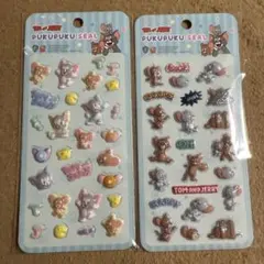 トムとジェリー ぷくぷくシール 2シートセット