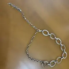 シルバーリンク　リング　チェーンベルト　金属