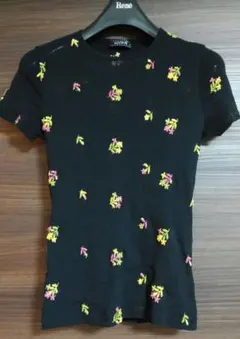 シースルー　刺繍　Tシャツ　透け感　リトルニューヨーク　小花柄　カットソーのサムネイル