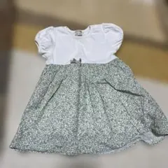 petit main 花柄ワンピース 90cm