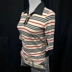 BURBERRY LONDON バーバリーロンドン ポロシャツ　ボーダー
