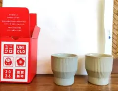 UNIQLO ノベルティ 陶器 湯飲み 2個セット
