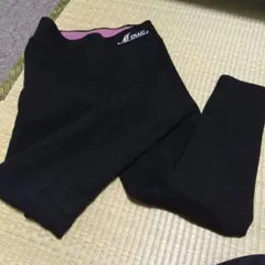 MENAIC 裏起毛 レギンス ブラック
