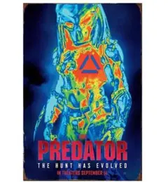 【輸入品】ブリキ看板/2018年公開SF映画「ザ・プレデター」ポスター看板A4版