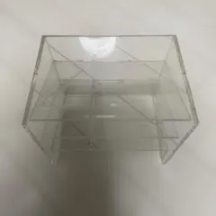 無印良品　アクリル製小物入れ（仕切り付き）