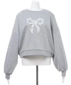❗最終価格❗INGNI　レースリボン装飾スウェットトップス