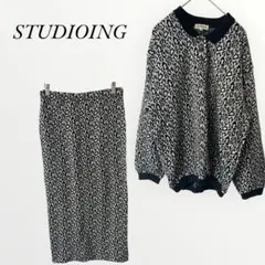 STUDIOING ニット セーター セットアップ ブラック 【M】 アニマル