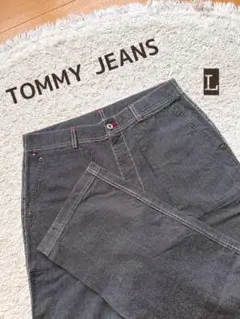 TOMMY JEANS デニムパンツ Lサイズ ストライプ ベイカーパンツ 美品のサムネイル