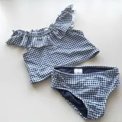 匿名配送！BabyGAPギンガムチェック水着 5yearsフリル付き