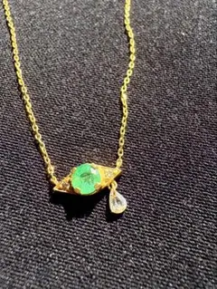 アルティーダ・ウード　evil eye k10 エメラルド・ネックレス