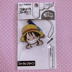 ワンピース つままれストラップ ルフィ
