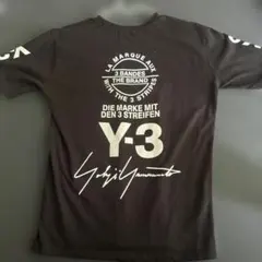 Y-3 ロゴプリント Tシャツ ブラック