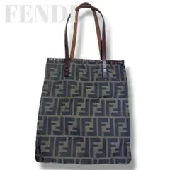FENDI フェンディ ハンドバッグ ミニ トートバッグ ズッカ柄 総柄 レザーのサムネイル
