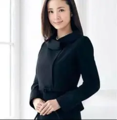 高級礼服 LES MUES ブラックフォーマル ジャケット ワンピース喪服S-M