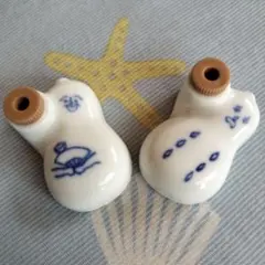 ひょうちゃん　崎陽軒シウマイ弁当付属 陶器 醤油さし　２個セット