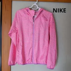 NIKE DRI-FIT ピンクストライプ ウィンドブレーカー M