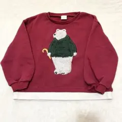 アカチャンホンポ クリスマス 裏起毛 トレーナー 110