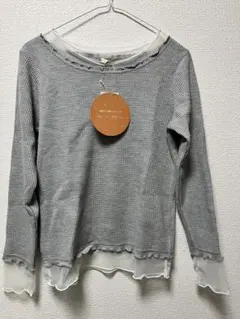 mir.. x きなこっこ ワッフル長袖カットソー