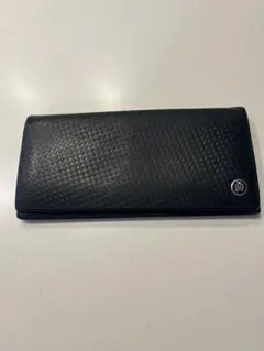 dunhill ダンヒル 長財布 財布　ブラック 黒　レザー ロゴ刻印