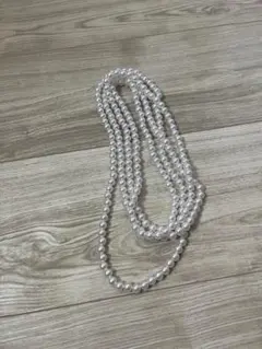 パール　素材　ハンドメイド用に　4本　セット　手芸　ネックレス