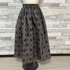 大島紬リメイクスカート