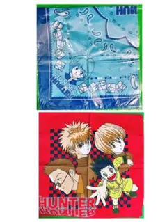 希少　HUNTER×HUNTER バンダナ　ハンカチ2点セット　クラピカ　キルア
