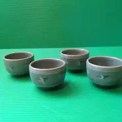 高麗　安 東五 作　雲鶴青磁　茶碗　無傷　箱無　保証。 韓国 樊川窯 安 東五 作 雲鶴青磁 茶碗 無傷 箱合 保証 | STORES