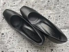 美品☆ DIANA 本革パンプス　ブラック　24.0cm