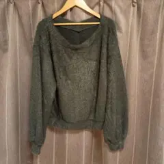 しまむら　桃　田中里奈 シャギーニット　セーター Mサイズ